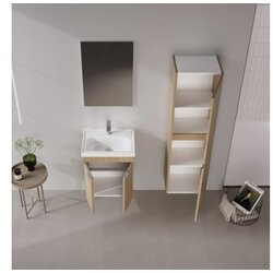 Hanah home Kupatilski ormarić sa umivaonikom i ogledalom (2 komada) Desna 50 936 Cene