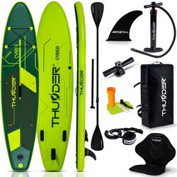 THUNDER Napihljiva SUP deska 320 × 75 × 15 cm – set z veslom, sedežem, torbo in pumpko ® CYBER, (5000090913) Cene