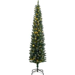 vidaXL Umjetno tanko božićno drvce sa 150 LED žarulja 150 cm Cijene