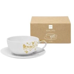 PPD Papperproducts Design šolja sa tacnom - Pure Branch, Gold, 350ml Cene