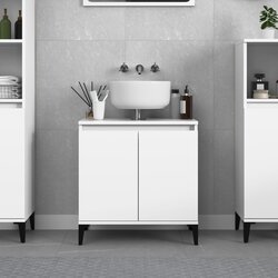 vidaXL Ormarić za umivaonik bijeli 58 x 33 x 60 cm konstruirano drvo Cijene