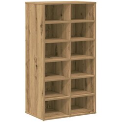 vidaXL Stalak za cipele Artisan hrast 54x34x100 5 cm izrađeno drvo - Hrast artisan Cijene