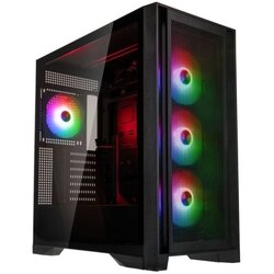 GSI SmartAssembly Case 850w ARGB, E-ATX, black, mesh, 850W Gold, 4x 120mm Cene