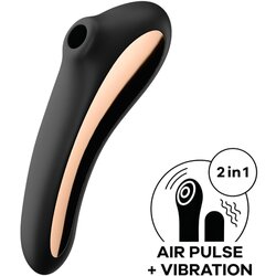 Satisfyer Vibrator Dual Kiss črn Cene