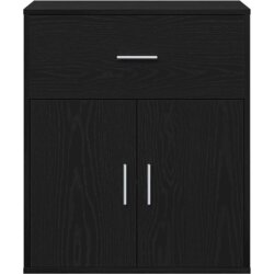 vidaXL Ormarić / Komoda Crni hrast 60 x 31 x 70 cm Konstruirano drvo Cijene