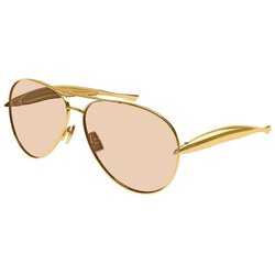 Bottega Veneta BV1305S 002 ONE SIZE (64) Zlata/Rjava Cene