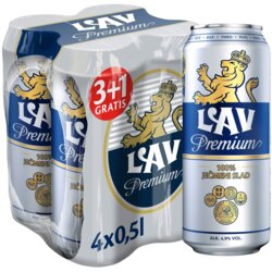Lav pivo premium 0,5l 3+1 gratis Cene
