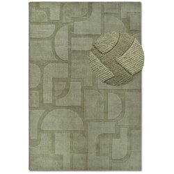 Villeroy & Boch Zelena ročno tkana volnena preproga 120x170 cm Alexis – Cene