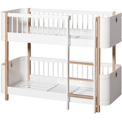 Oliver Furniture® krevet na kat mini+ low bunk bed 60x160 white/oak Cene