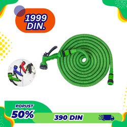 Zotrix baštensko rastegljivo crevo 50 ft (15,2 m) - zeleno Cene