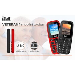 Meanit mobilni telefon Veteran I, crveni Cene