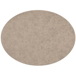 ZicZac Placemat prtiček Troja Taupe 45x33cm / ovalen / umetno usnje, (5000200369) Cene