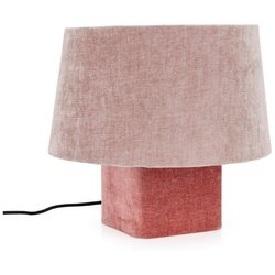BIZZOTTO Ružičasta metalna stolna lampa s tekstilnim sjenilom (visina 35 cm) Demra – Cene