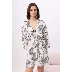 TRENDYOLMILLA Ženski ogrtač Thmss24Sb00002, Krem Cene