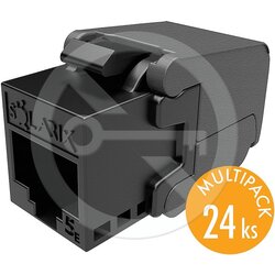 Solarix SXKJ-5E-UTP-BK-SA - keystone CAT5E samorezajući, više pakiranja 24 kom Cene