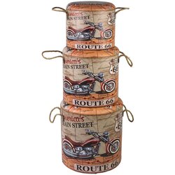 Signes Grimalt Kovčki in škatle za shranjevanje Trunks Route 66 3 Enote Oranžna Cene