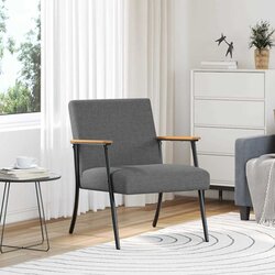 vidaXL fotelj Temno siva 59 x 75 x 78 cm blago Cene
