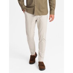 Ombre Men's REGULAR FIT uniform chino pants - beige Cijene