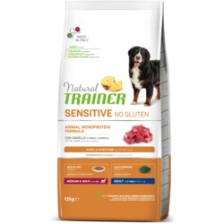 Natural trainer sensitive adult no gluten jagnjetina medium/maxi - 12 kg Cene