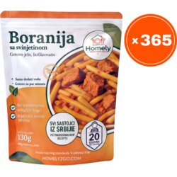 Homely Žuta boranija sa svinjetinom 130g, 365 komada Cene