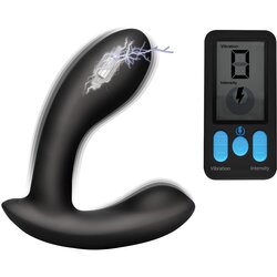 Zeus Electrosex E-Stim Pro Silicone Prostate Vibe with Remote Cene