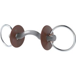 beris Brzda Loose Ring Snaffle with KONNEX Ported Mouthpiece, hard - 140 mm Cene