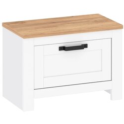 Gent omara za čevlje TEOLO 3, bela in hrast Cene