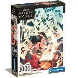 Clementoni Disney: Mickey Miš klasični puzzle od 1000 dijelova Compact 50x70cm - Cene