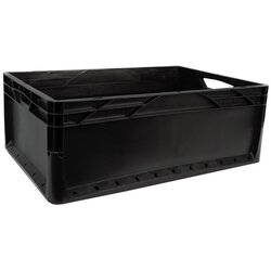 Eurobox-System Zaboj s polnimi stenami 22 cm x 40 cm x 60 cm 42 l Črn Cene