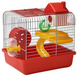 petcorner Kavez za hrčka sa kućicom i točkićem 30x20x20cm Cene