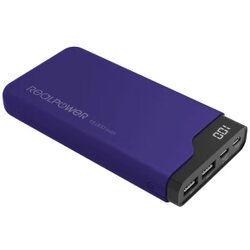 REAL POWER PB-15000C powerbank (rezervni akumulatorji) 15000 mAh Li-Ion USB\, USB-C® mornarsko modra, (20432851) Cene