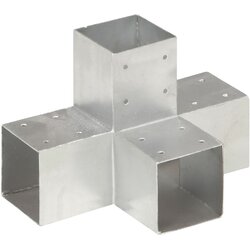 Spojnik za stupove u X-obliku od pocinčanog metala 91 x 91 mm Cene