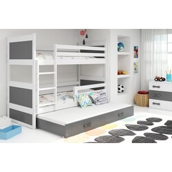 BestBed Krevet na kat RICO s dodatnim leajem-Bijela-Grafit Cijene