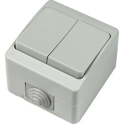 visage Prekidač nadžbukni SKLOPKA SERIJSKA 10A-250V SIVA IP54 Cene