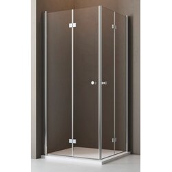 Corniche kvadratna tuš kabina light bifold (80 x 80 x 190 cm, steklo: 5 mm) Cene