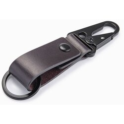 Ombre Men's key ring with snap hook - black Cijene