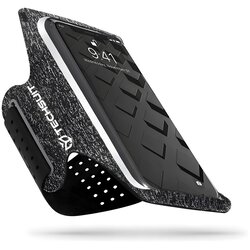Techsuit – športni nosilec za roko (TH10) – Za telefone do 6,5" – Siva / bela Cene