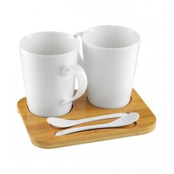 DAJAR Šolje sa kašikama set 5/1 450ml bijeli 45581 Cene