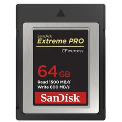 Sandisk memorijska kartica extreme pro cfexpress card type b, 64GB, 1500MB/s read, 800MB/s write Cene