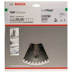 Bosch list kružne testere Top Precision Best za drvo 216 x 30 x 2/3 mm/ 48 2608642101 Cene