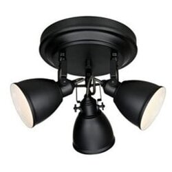 Markslöjd crno stropna lampa 3 žarulje Fjallbacka Cene
