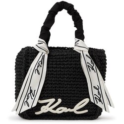 Karl Lagerfeld Torba za na plažo črna / bela Cene