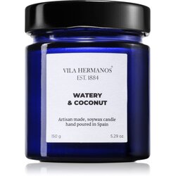 Vila Hermanos Apothecary Cobalt Blue Watery & Coconut dišeča sveča 150 g Cene