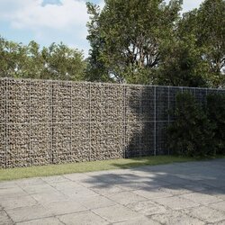 vidaXL Gabionska košara s pokrovom 600x50x200 cm pocinkano železo Cene