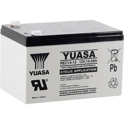 Yuasa REC14-12 YUAREC1412 svinčeni akumulator 12 V 14 Ah svinčevo-koprenast (ŠxVxG) 151 x 97 x 98mm ploščati vtič, 6,35mm nizko samopraznjenje, nizki, (20438140) Cene