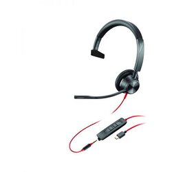 Poly Blackwire 3315 USB‑C mono slušalke (8X218AA) – USB‑A adapter + 3,5 mm priključek, Teams gumb, (5000368351) Cene