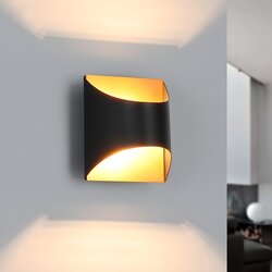 Nettlife črna in zlata stenska svetilka - Moderne stenske svetilke za stopnišča, otroško sobo, (22136386) Cene