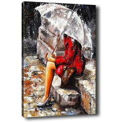 Tablo Center slika waiting in the rain, 40 x 60 cm Cene