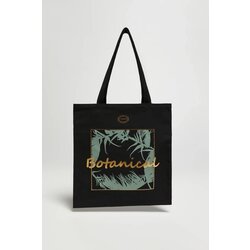 Marisse Black Shopper Bag With Inscription Cijene