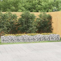 vidaXL Lučna gabionska povišena gredica 400x50x50 cm pocinčano željezo Cijene